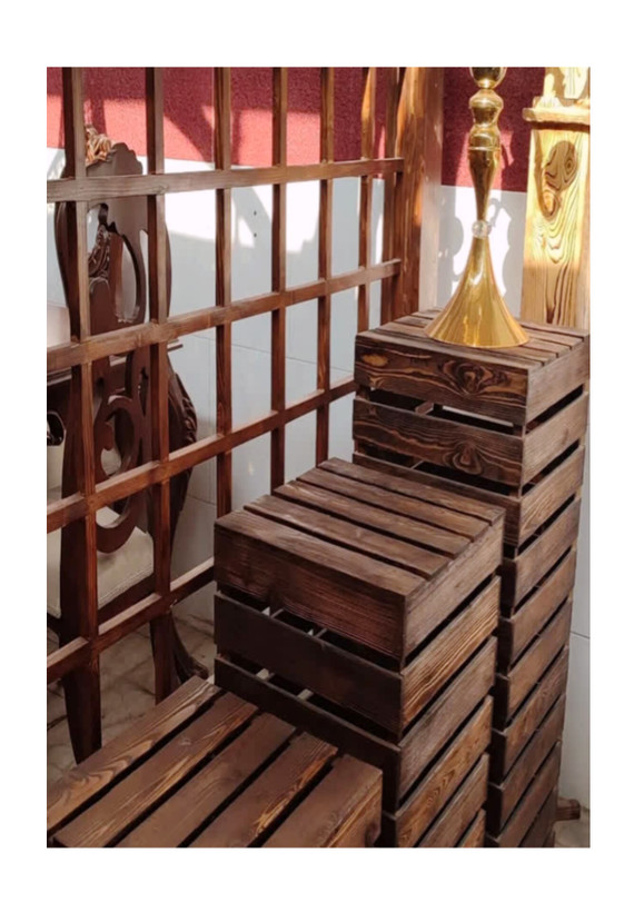 میز مکعبی روستیک